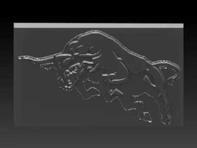 Bulll plexiglass plate 3D print model