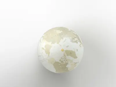 Vintage Globe 3D model
