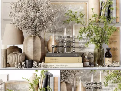 Decorative Set 156 Low-poly 3D model