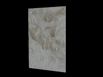 mural decor set wall panel 07 3D model