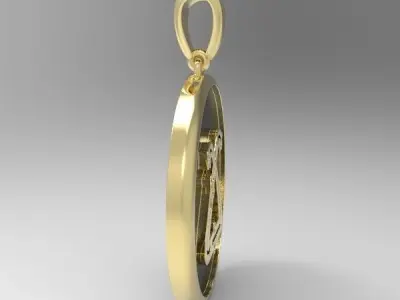 Decorative Letter Tch 3D print model