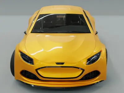 Generic 2 door electric Sports Car 3D model