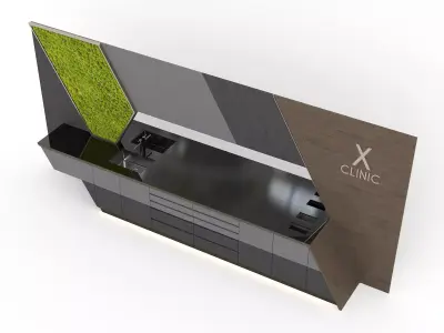 Hiworc Medical Clinic Cabinet Set 6 3D model