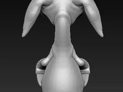 Character Creature rabbit 3D Print 3D print model