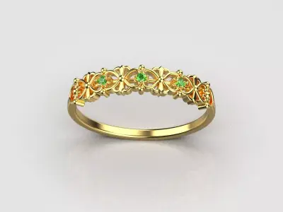 Luxury wedding ring   187 3D print model