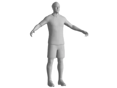 Football Player 06 Low-poly 3D model