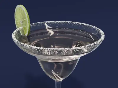 Drink Glass - Margarita Cocktail 3D model