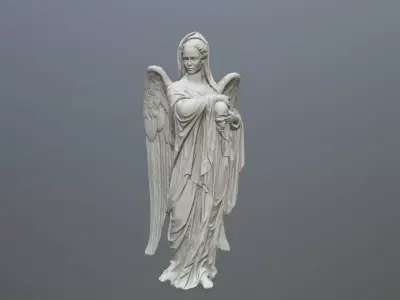 Angel Statue 02 3D print model