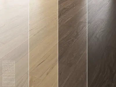 Wood Floor Set 15 3D model