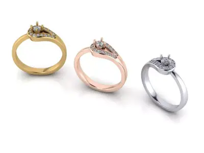 free jewelry engagement ring Free 3D print model