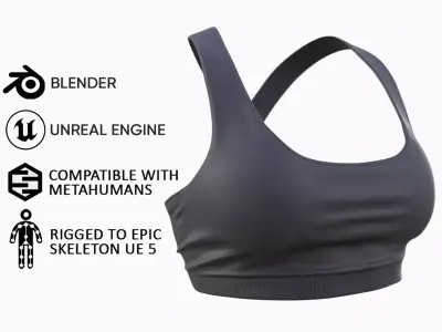 Top 106 - All MH Bodies and UE5 Skeletons - Rigged Low-poly 3D model