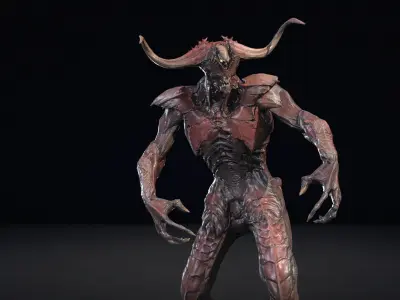 DemonG Low-poly 3D model