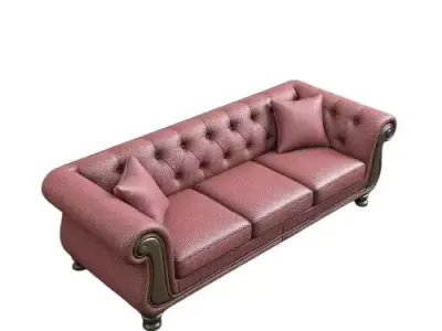 SOFA model for Rendering Low-poly 3D model