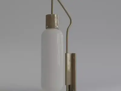 wall Lamp  Free low-poly 3D model