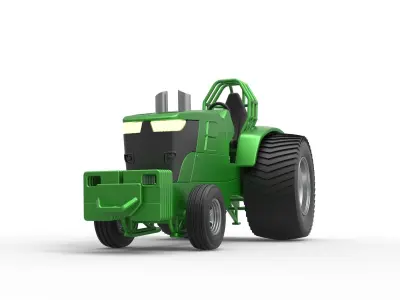 Pulling Tractor Pro Stock Scale 1 to 25 3D print model