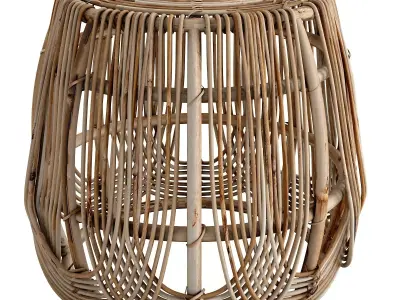 SANKOFA Stool Low-poly 3D model