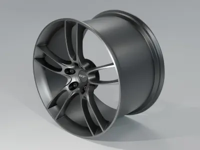 Ford GT 2016 Rim Free low-poly 3D model