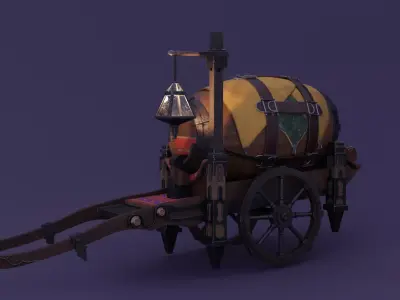 Wine Barrel 3D model