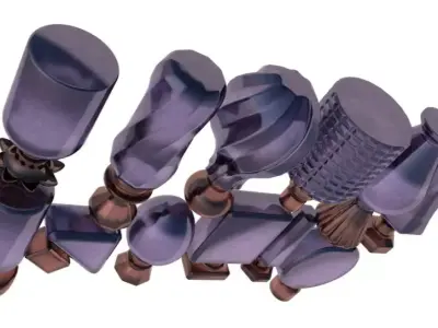 Perfume Bottles Pack 3D model