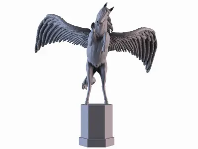 Winged Horse 3D print model
