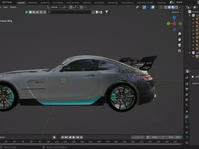 Mercedes-Benz AMG GT Black Series Project One Edition 2021 3D model