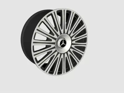 Wheels mercedes maybach s600 pullman 3D model