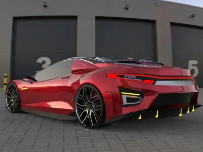 Sport Car Concept 3D model