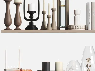 Decorative set 20 3D model get