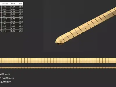 Turkish chain 38 3D print model