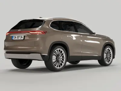 Togg T10x 3D Suv Model 3D model