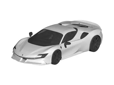 Ferrari SF90 Spider  3D model