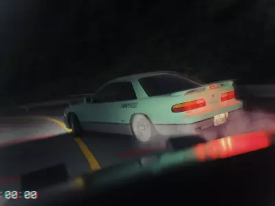 Nissan Silvia S13 Iketani style Low-poly 3D model