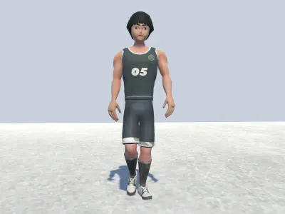 Basketball Player - Sports Man -Athletic  Low-poly 3D model