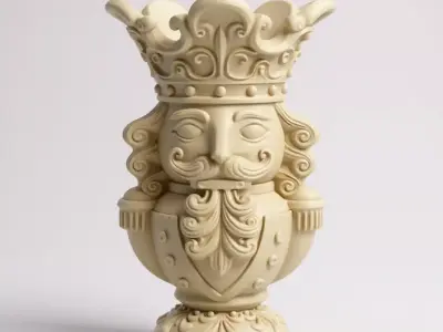 Nutcracker bust 3D print model