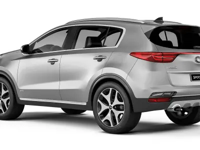 KIA Sportage GT-line 2018 3D model