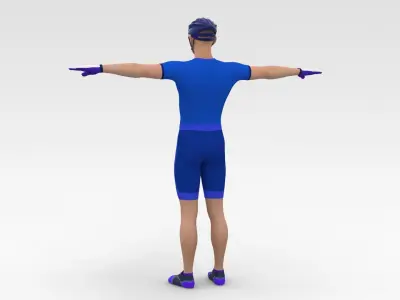 Cyclist 05 3D model