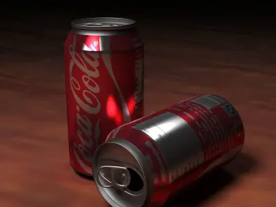 Chinese coke can 3D model