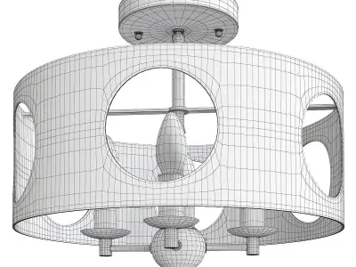 MODERN LUXURY CONVERTIBLE CEILING LIGHT Low-poly 3D model