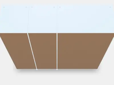 PAX 3 wardrobe frames 3 Low-poly 3D model