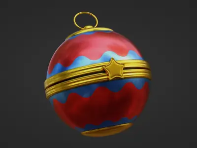 Stylized Christmas Ornament 3D model
