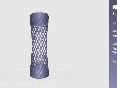 Modern Vase Super Spiral 3D print model
