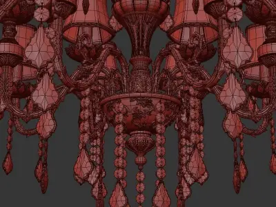 Chandelier Lucca E 1 1 18 200 CG 3D model