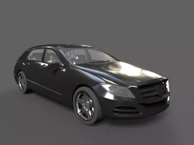 Mercedes-Benz CLS Model Low poly 3D model