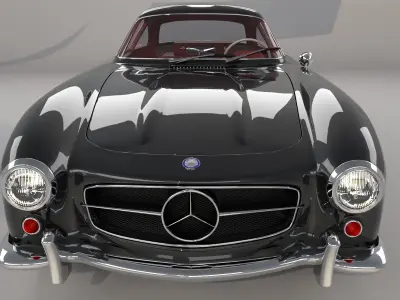 Mercedes Benz 300sl 1955 3D model