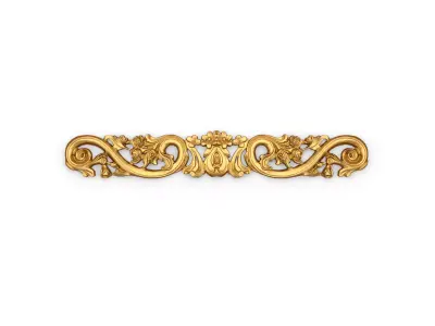 Classic carved decor ornament 391 3D model