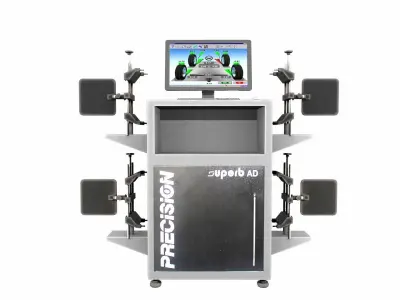 Wheel Alignment Machine Low-poly 3D model