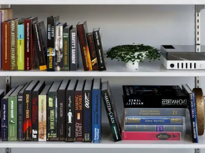 Set 121 book shelf 3D model