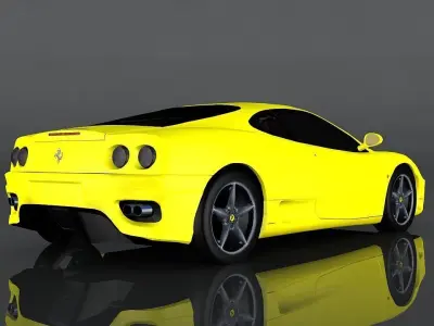 Ferrari 360 Modena Low-poly 3D model
