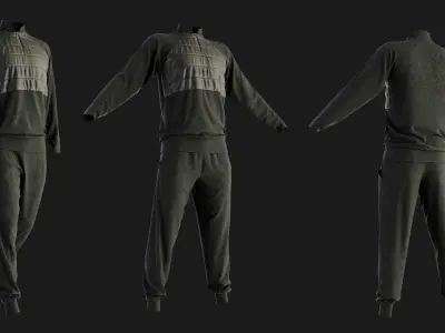 4 Tracksuits for men vol02 3D model
