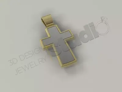 Russian Luxury cross with multi parts 3d model 3D print model